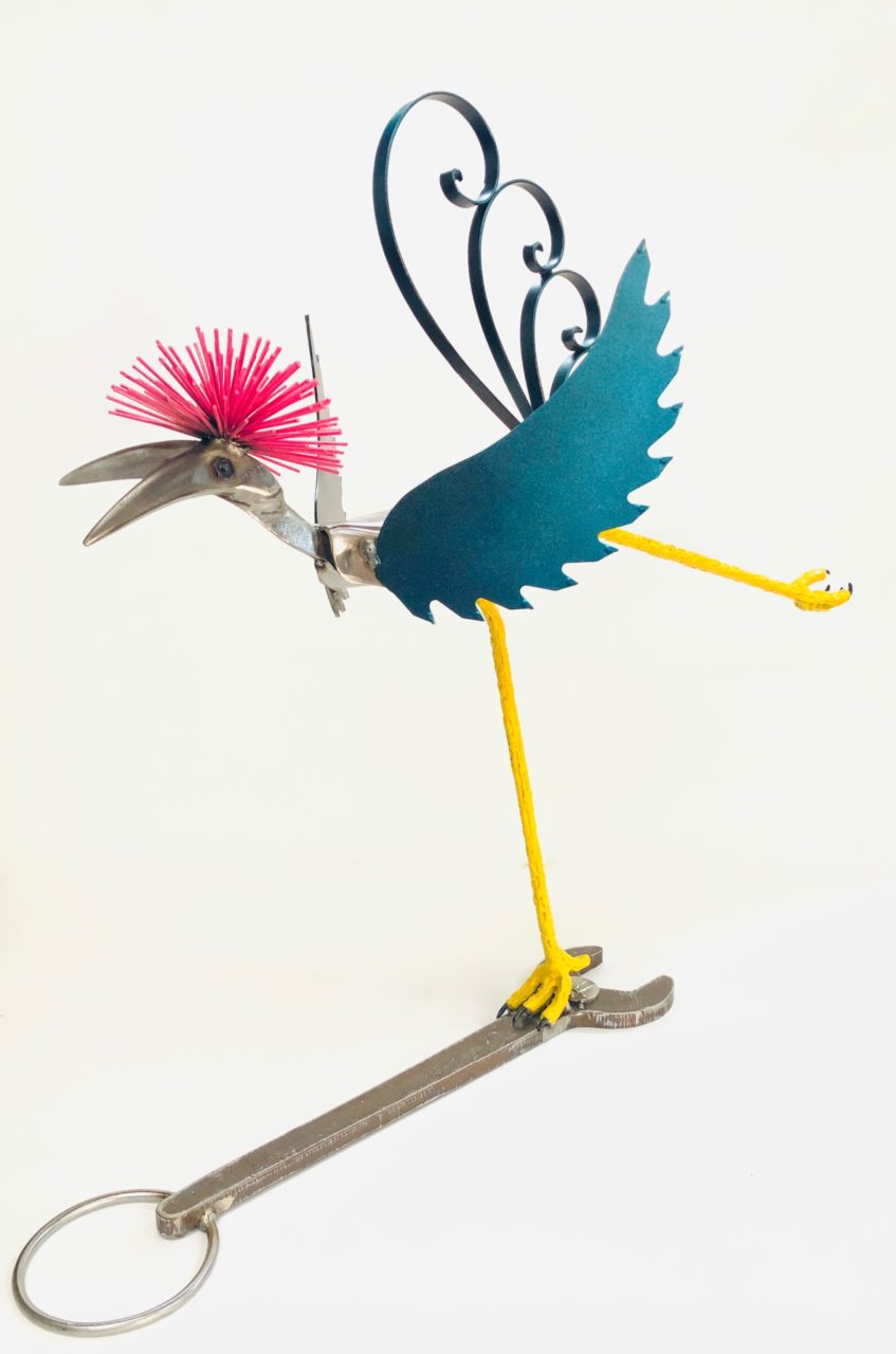 Pink Crowned Crane - SOLD